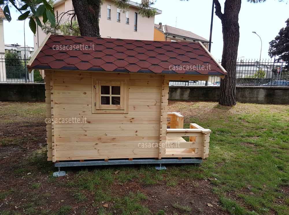 Casetta modello per bambini 182x254 telaio acciaio zincato