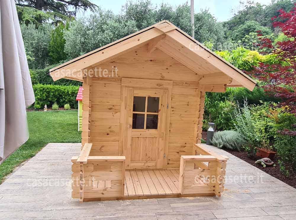 Casetta modello per bambini 182x254 veranda esterna