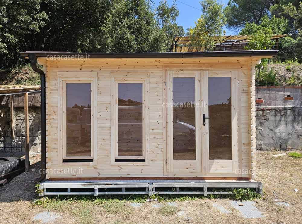 Casetta Perugia 4x3 accessori Casetta modello Perugia 4x3 accessori grondaia