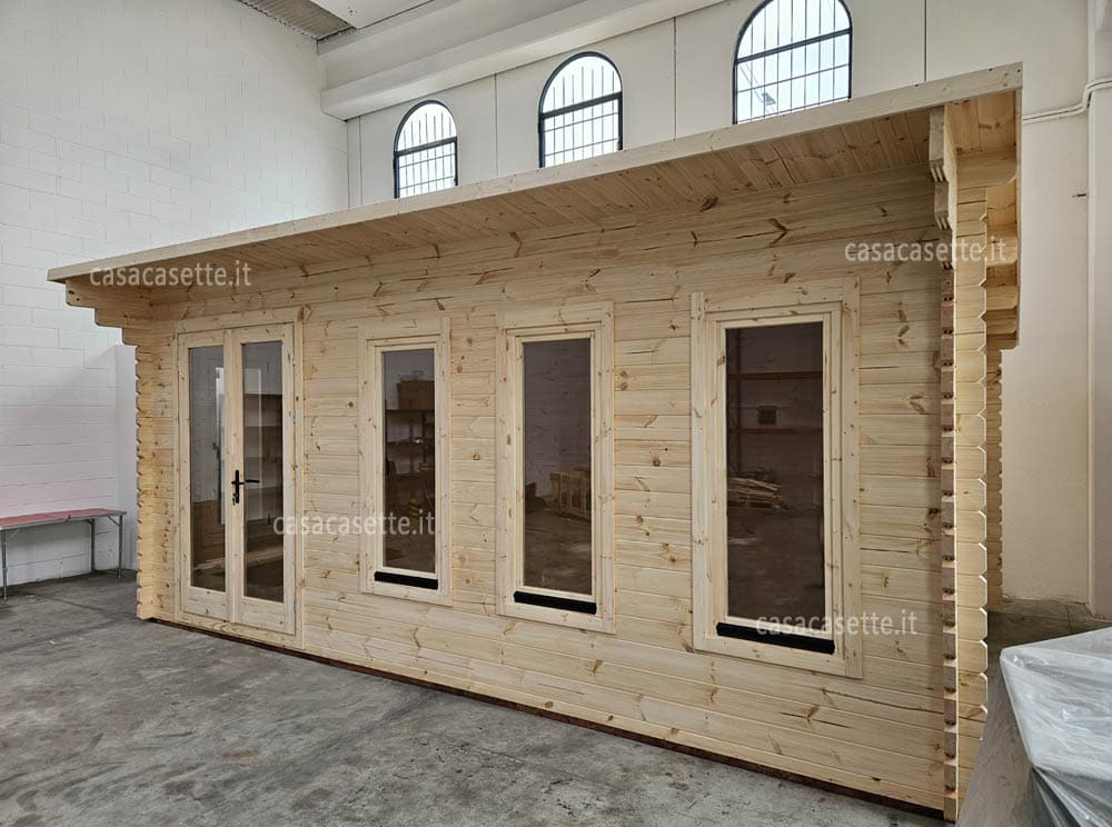 Casetta Pescara 6x4 massello Casetta modello Pescara 6x4 massello naturale