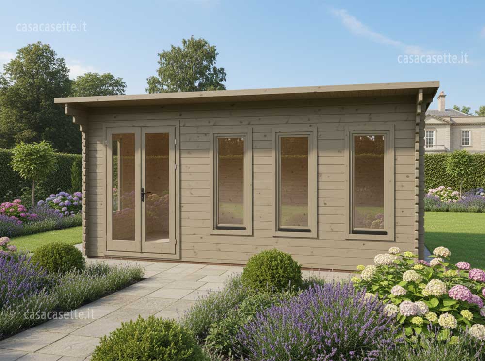 Casetta Pescara 6x4 tortora colore Casetta modello Pescara 6x4 tortora colore