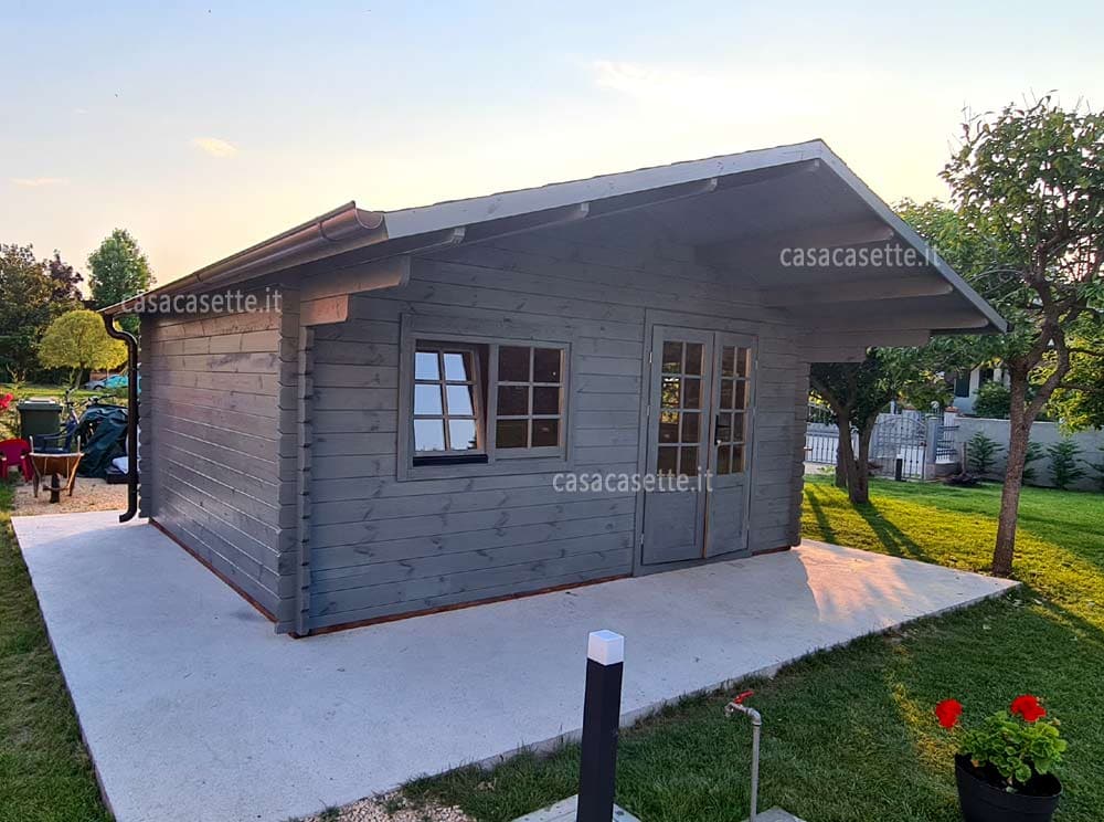 Casetta Pisa 5x4 accessori Casetta modello Pisa 5x4 accessori grondaia