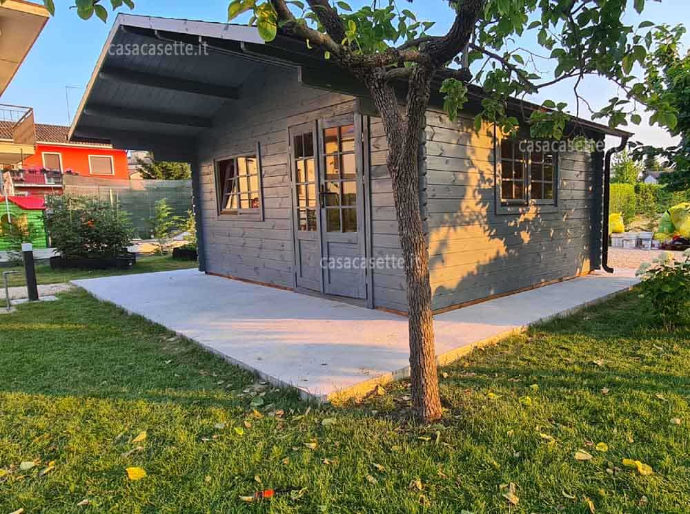 Casetta Pisa 5x4 colore Casetta modello Pisa 5x4 colore grigio