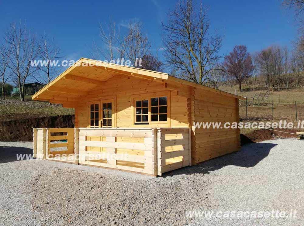 Casetta Pisa 5x4 veranda Casetta modello Pisa 5x4 veranda extra