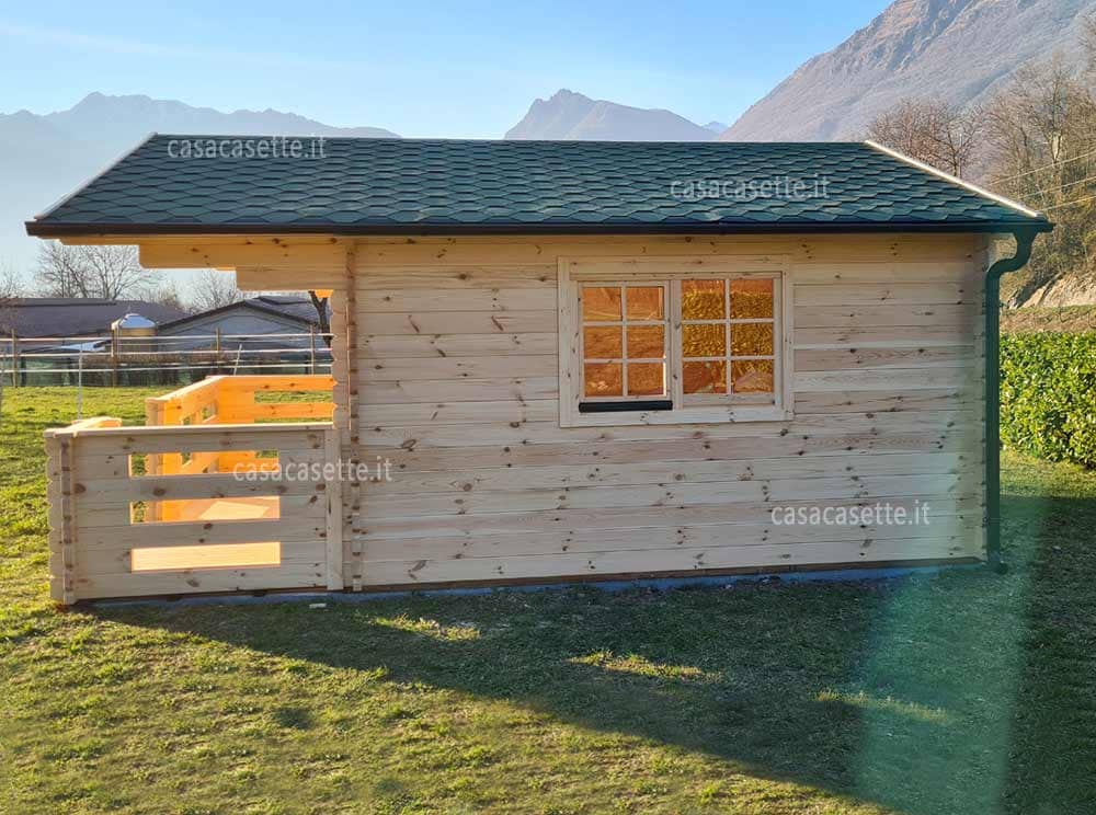 Casetta Pisa 5x4 verdi Casetta modello Pisa 5x4 verdi tegole