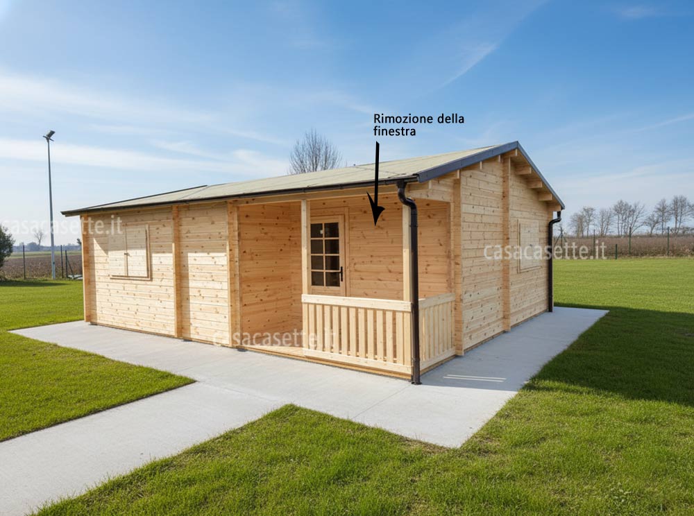 Casetta modello Portofino 50mq accessorio grondaia