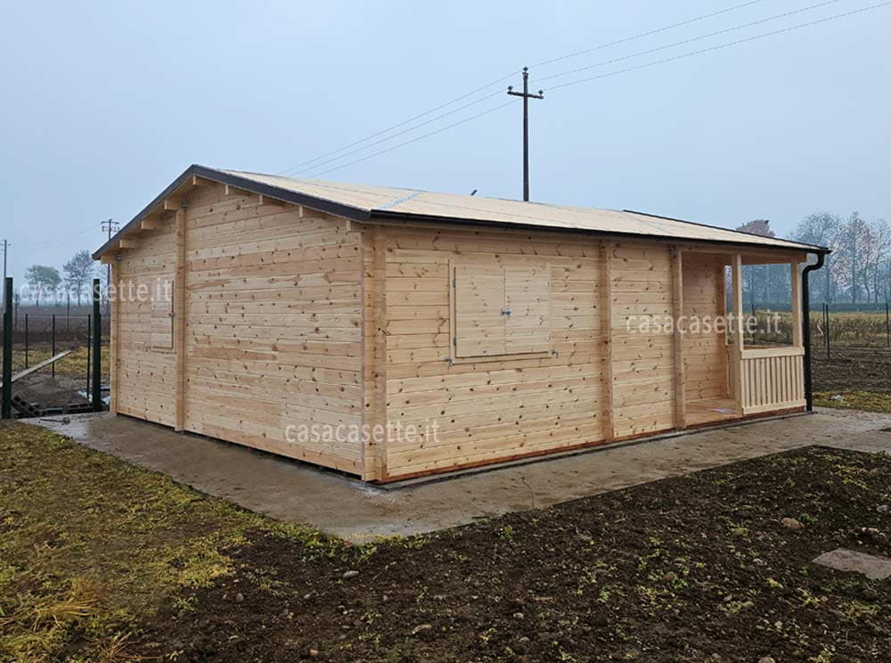Casetta modello Portofino 50mq scossalina acciaio