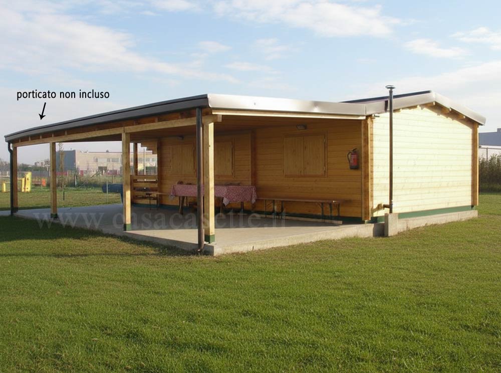 Casetta modello Puglia 5x10 con porticato