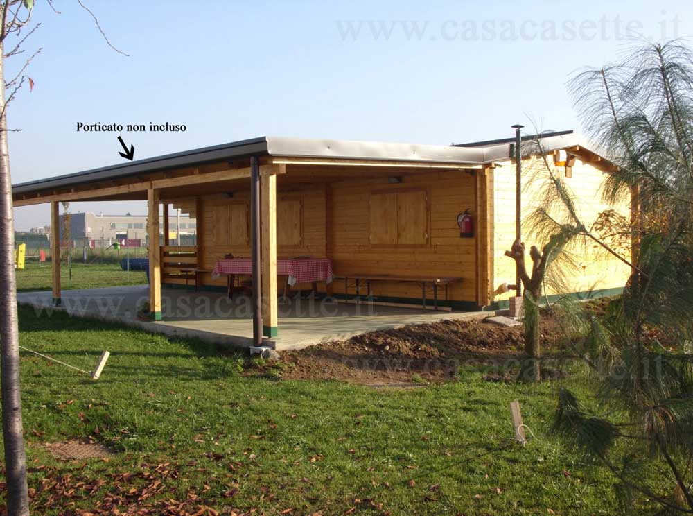 Casetta Puglia 5x10 con portico Casetta modello Puglia 5x10 con portico