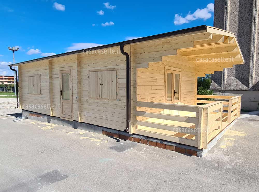 Casetta Puglia 5x10 incastro Casetta modello Puglia 5x10 incastro blockhouse