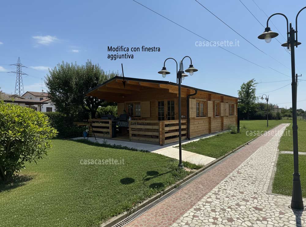 Casetta modello Puglia 5x10 modifica