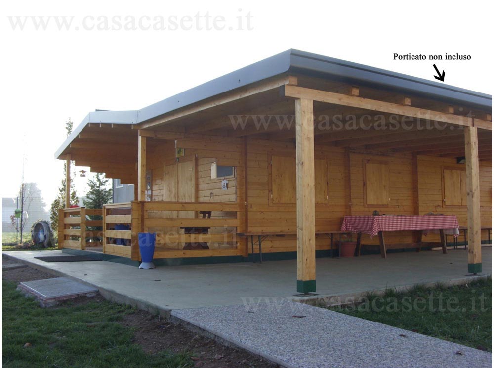 Casetta Puglia 5x10 porticato Casetta modello Puglia 5x10 porticato