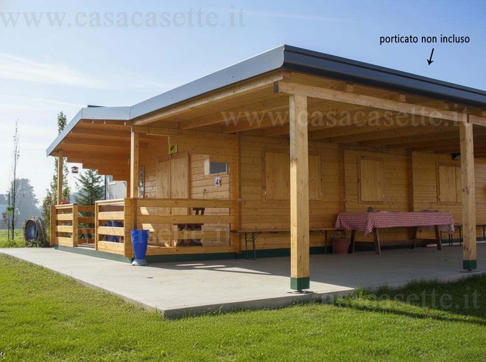 Casetta modello Puglia 5x10 portico non incluso