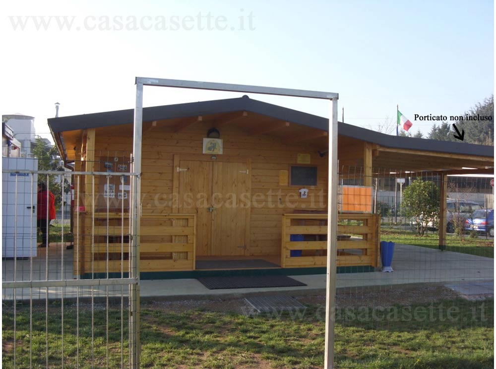 Casetta Puglia 5x10 portico Casetta modello Puglia 5x10 portico