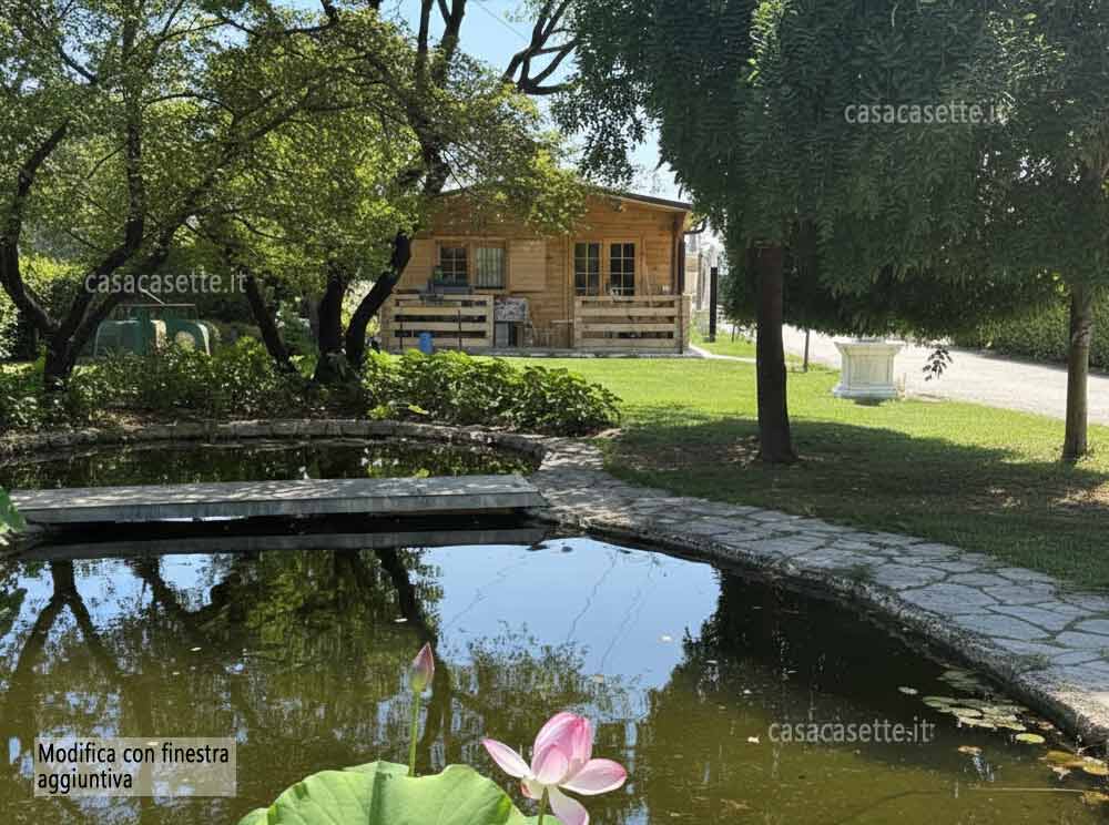 Casetta modello Puglia 5x10 serramento