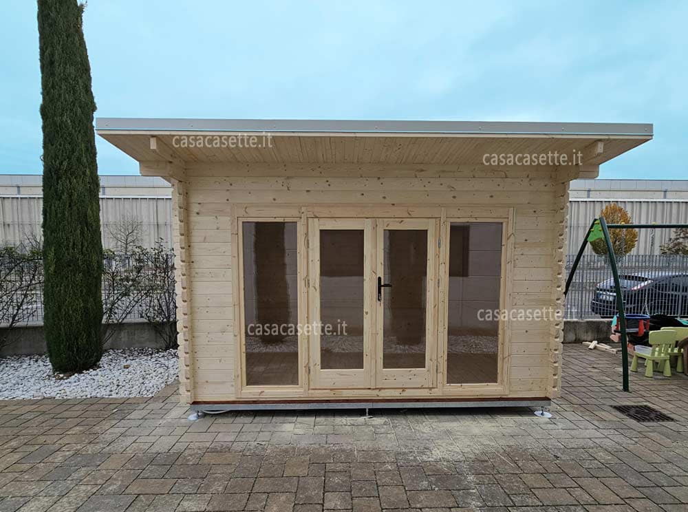Casetta Rimini 4x3 scossalina Casetta modello Rimini 4x3 scossalina bianca