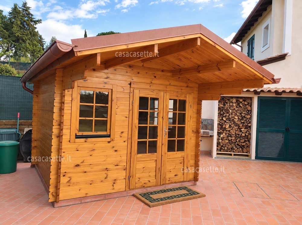 Casetta modello Roma 3x3 lattoneria colore rame