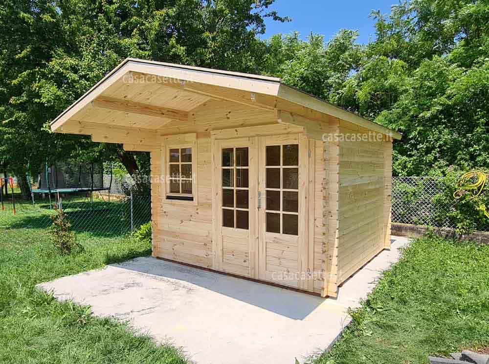 Casetta Roma 3x3 massello Casetta modello Roma 3x3 massello naturale