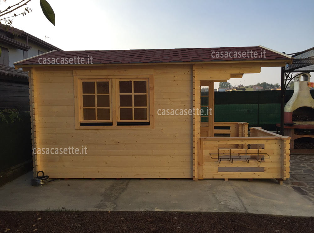 Casetta Roma 3x3 rosse Casetta modello Roma 3x3 rosse tegole