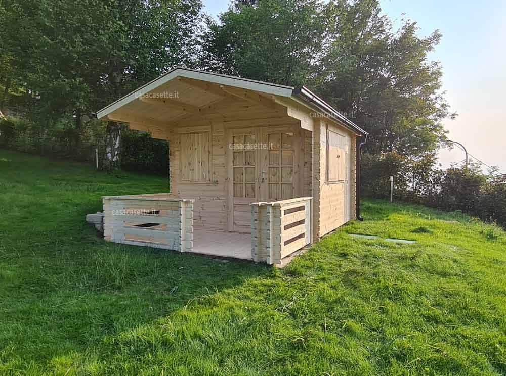 Casetta Roma 3x3 veranda Casetta modello Roma 3x3 veranda aggiuntiva