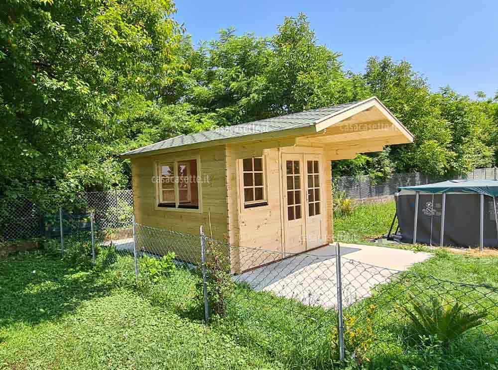 Casetta Roma 3x3 verde Casetta modello Roma 3x3 verde tegola canadese