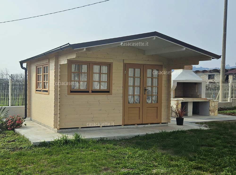 Casetta Roma 4x3 accessori Casetta modello Roma 4x3 accessori grondaia