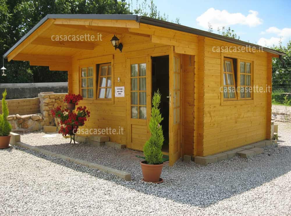 Casetta modello Roma 4x3 impregnante color miele