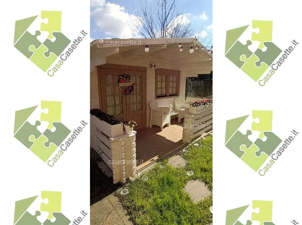 Casetta Roma 4x3 incastro Casetta modello Roma 4x3 incastro blockhouse