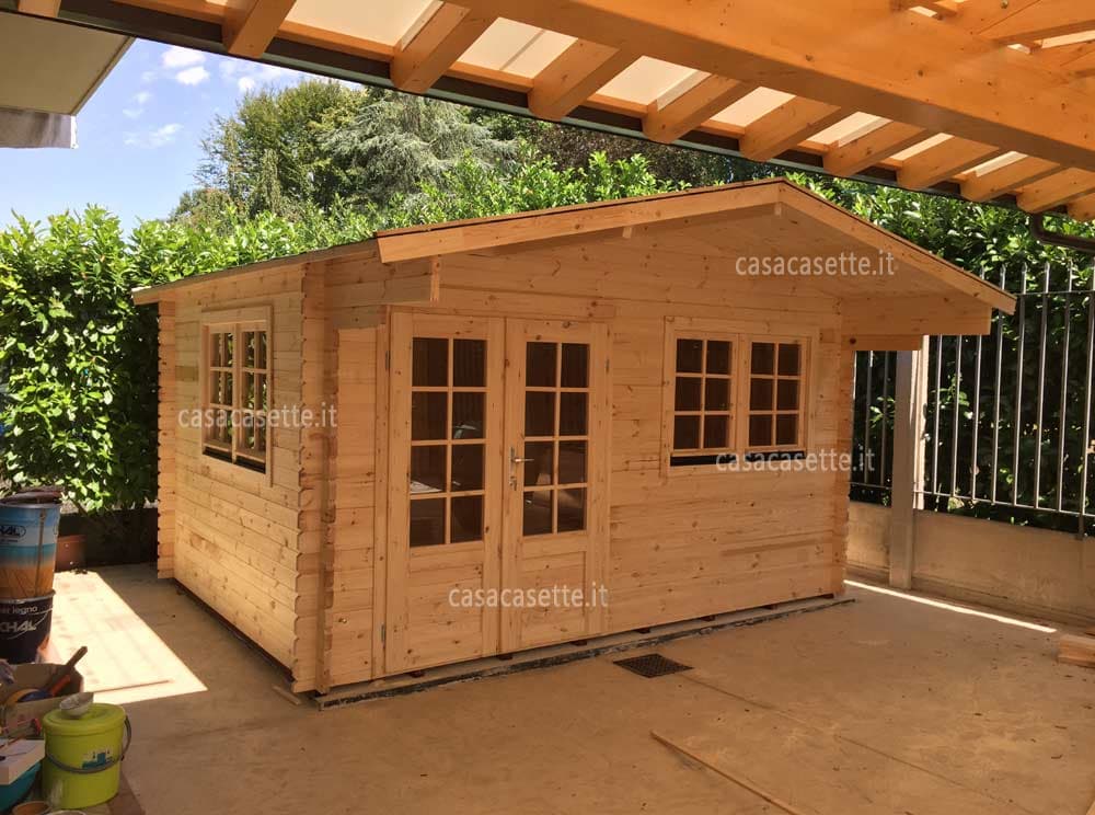 Casetta Roma 4x3 massello Casetta modello Roma 4x3 massello naturale