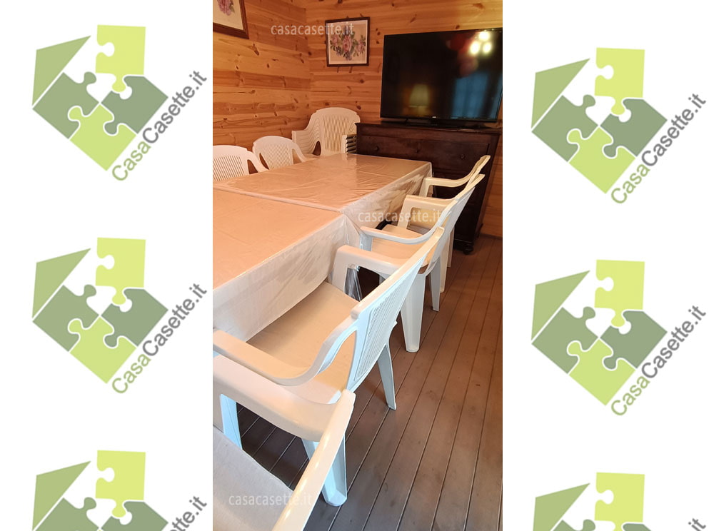 Casetta Roma 4x3 sala Casetta modello Roma 4x3 sala interna