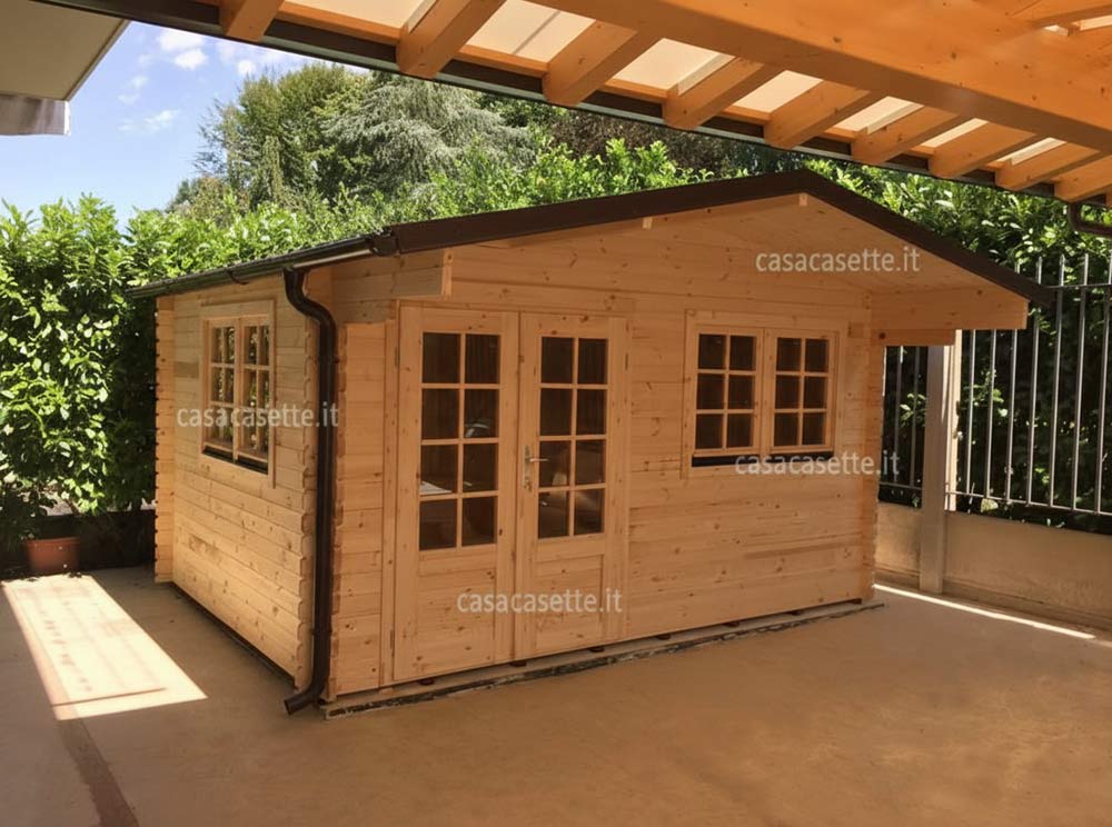 Casetta modello Roma 4x3 scossalina grondaia