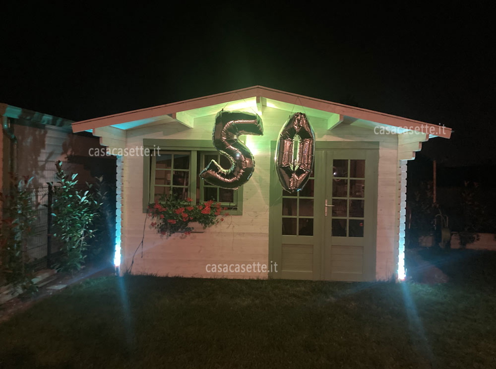 Casetta Roma 4x3 smalto Casetta modello Roma 4x3 smalto verde cliente