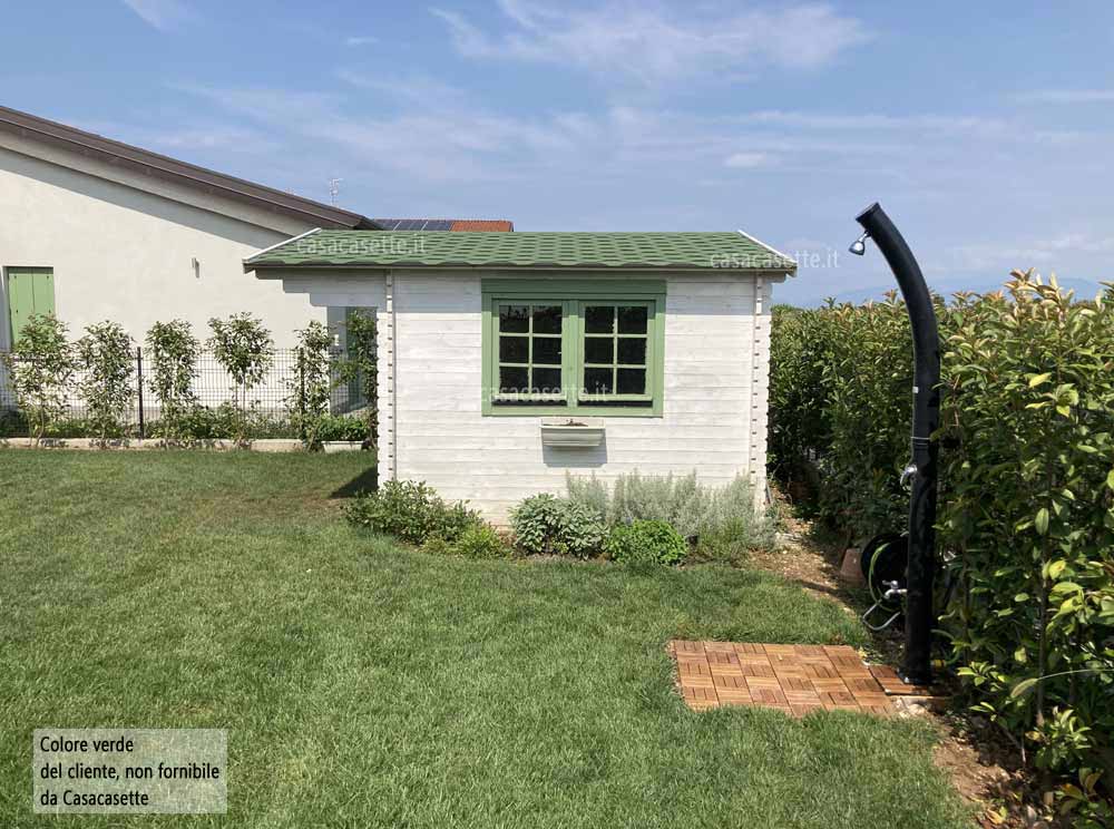 Casetta modello Roma 4x3 verde cliente