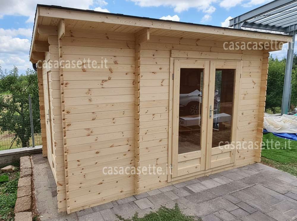Casetta modello Rovigo 4x25 incastro blockhouse