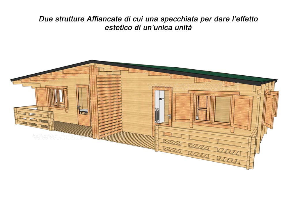 Casetta modello Sanremo 36mq unite vicine