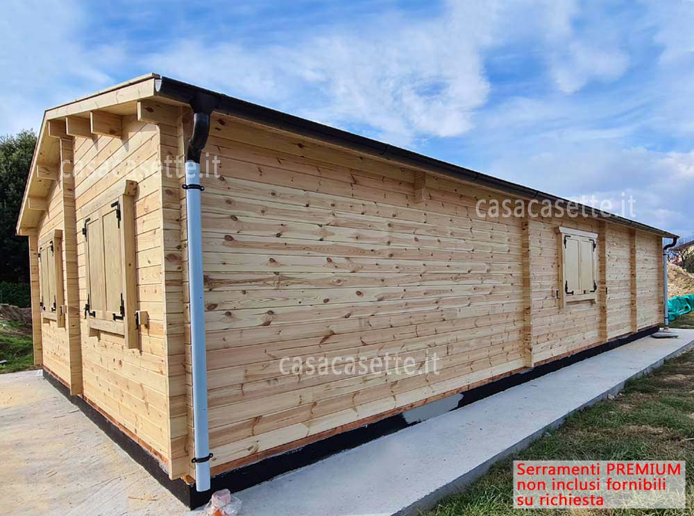 Casetta modello Siena 12x7 base cemento