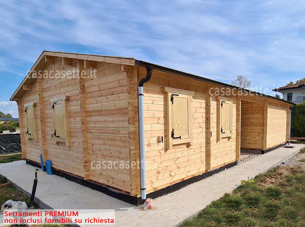 Casetta modello Siena 12x7 grondaia acciaio