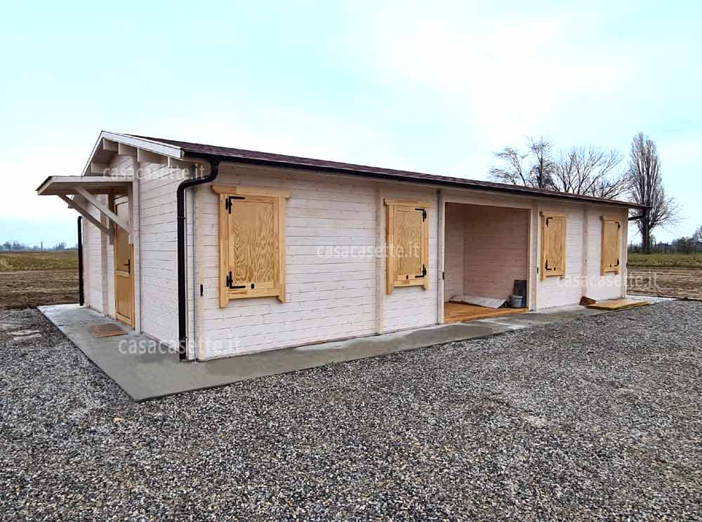 Casetta Siena 12x7 grondaia Casetta modello Siena 12x7 grondaia acciaio