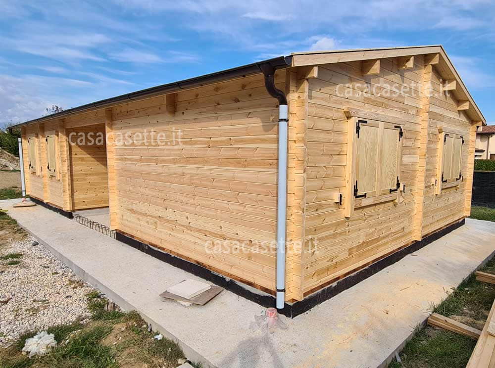 Casetta Siena 12x7 massello Casetta modello Siena 12x7 massello naturale