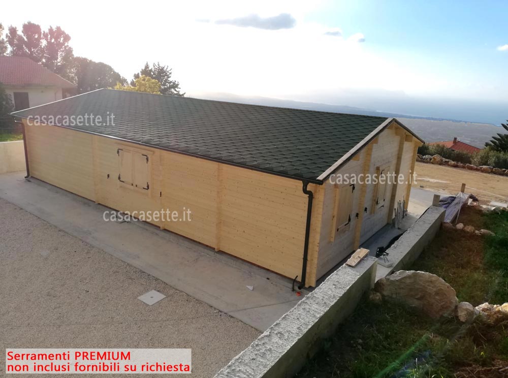 Casetta modello Siena 12x7 tegole verdi