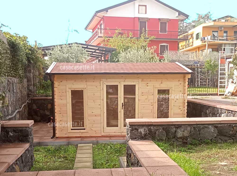 Casetta Siracusa 5x4 tegole Casetta modello Siracusa 5x4 tegole rosse