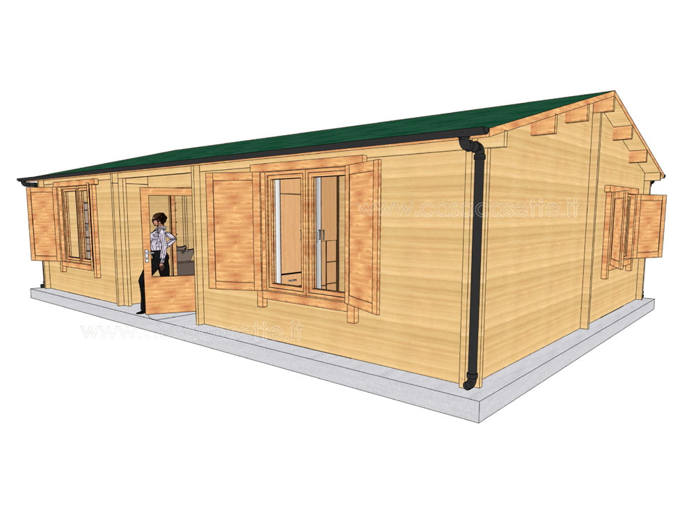 Casetta Torino 10x7 grondaia Casetta modello Torino 10x7 grondaia acciaio