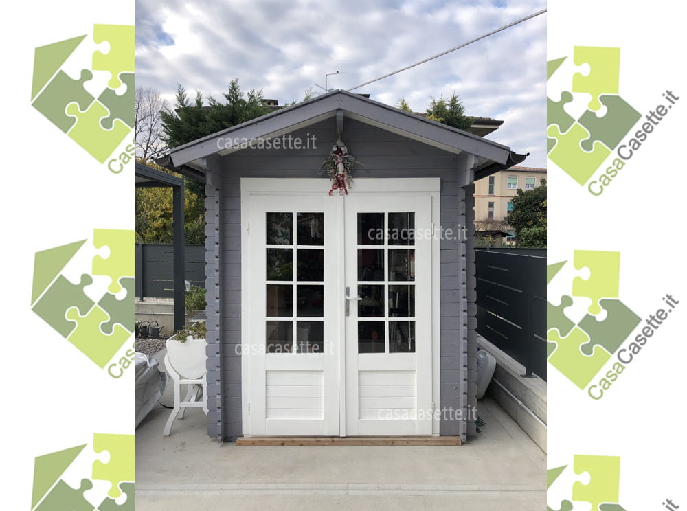 Casetta modello Trento 2x3 bianca grigio