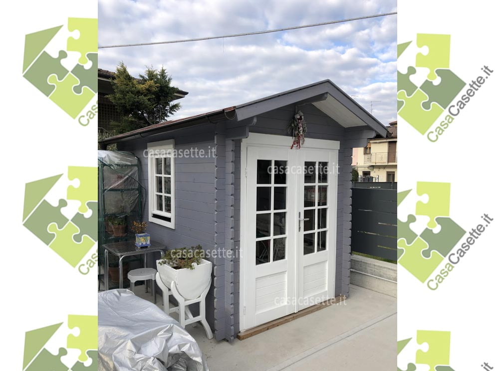 Casetta modello Trento 2x3 grigia impregnante