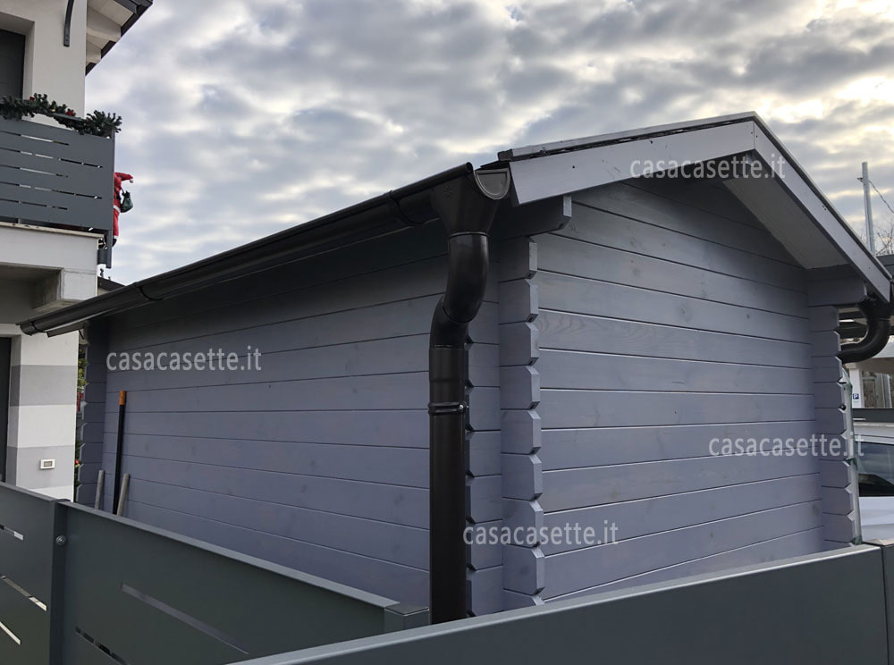 Casetta modello Trento 2x3 impregnante grigio