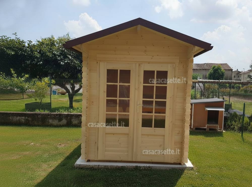 Casetta modello Trento 2x3 scossalina frontale