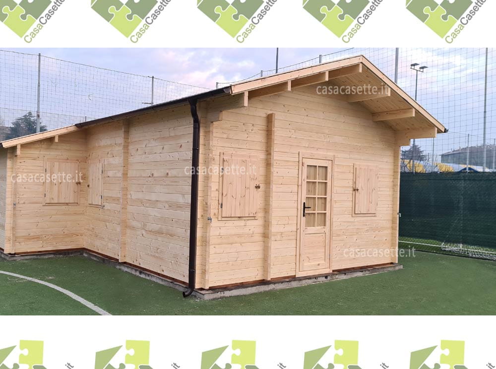 Casetta modello Treviso 42mq canadesi tegole