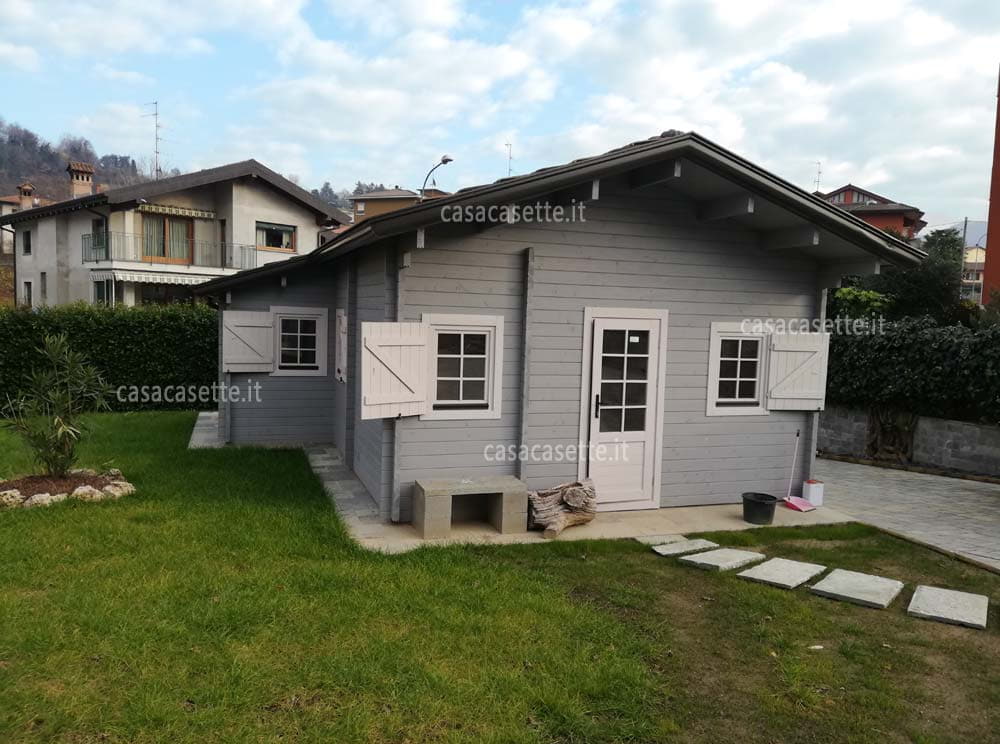Casetta modello Treviso 42mq grigio impregnante