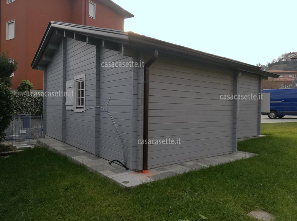 Casetta modello Treviso 42mq impregnante grigio