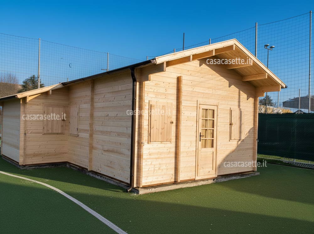 Casetta modello Treviso 42mq naturale massello